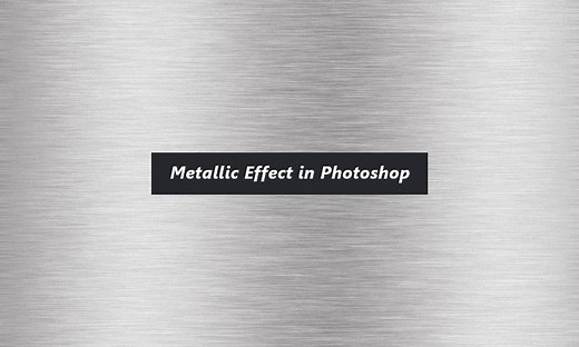 Quick Tutorial: Metallic Effect in Photoshop