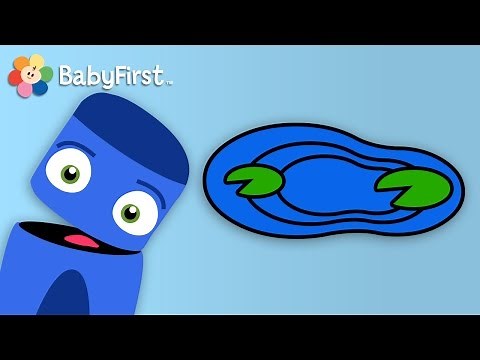 Water, Blueberries and Sky| Blue | Learn the Colors | Color Crew | BabyFirst TV