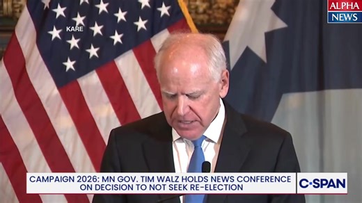 Gov. Tim Walz holds a press conference on his decision to drop his campaign for a third term Video via CSPAN | Alpha News