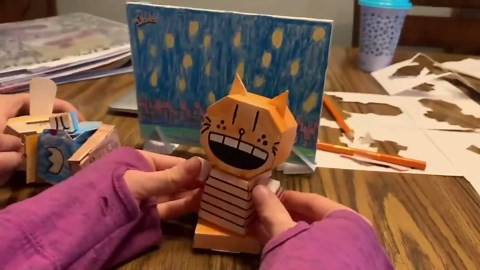 Cubles Pop It, Fold It, Build It, Play It - Create a Fun Durable Paperboard Action Figure - Dog Man Series Includes Dog Man, Petey, Philly - Puzzle + Origami = STEM Craft - from (3 Pack)