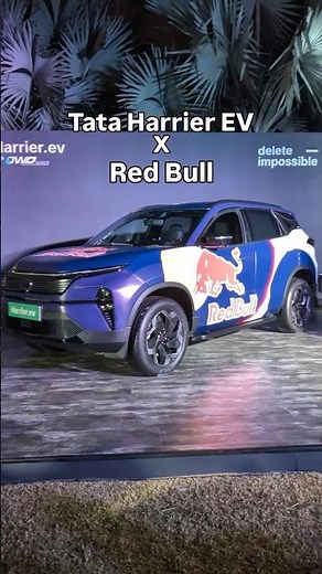Tata Harrier EV collabs with Red Bull #shorts