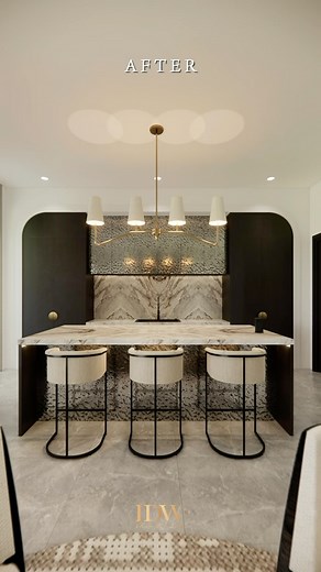 𝗜𝗗𝗪 𝗗𝗘𝗦𝗜𝗚𝗡 & 𝗕𝗨𝗜𝗟𝗗 on Instagram: "Dream Kitchen: Stunning Wet and Dry Kitchen Transformation The kitchen is a special space, especially for women who create delicious meals for their families. For this design, we embraced the wet and dry kitchen concept, combining elegance and practicality to create a space that is not only beautiful but also highly functional. We made sure to maximize the use of space with built-in cabinet racks, providing neat and organized storage. The wet kitch