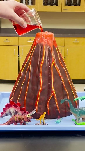 How to Make a Baking Soda and Vinegar Volcano Eruption at Home