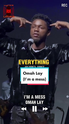 I'm a Mess Lyrics Song Video with Omah Lay