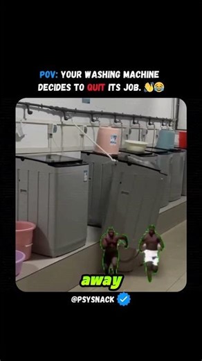 My Washing Machine Is Trying To Escape #shorts #funny #viral