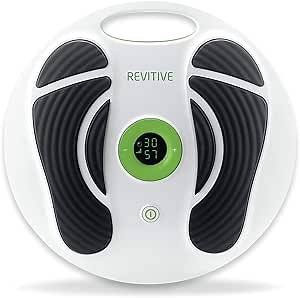REVITIVE Advanced Circulation Booster - Actively Increases Circulation, Relieve Tired, Aching, Heavy Feeling Foot and Leg Pains - See If You Can Walk Farther in Just 6-8 Weeks., white, black, and green