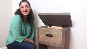 Easy DIY Nightstand With Hidden Compartment - Anika's DIY Life
