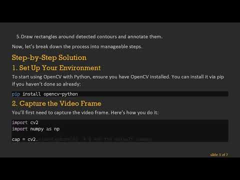 How to Find Contours in a Region of Interest in Images Using OpenCV and Python