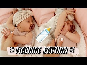 OUR MORNING ROUTINE WITH A NEWBORN!