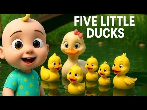 Five Little Ducks | Baby Counting Song 🦆🎶 | Fun Nursery Rhyme for Kids | Baby Beeps