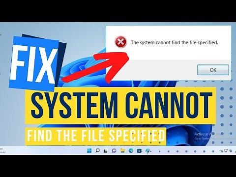 [Fixed] - The System Cannot Find The Path Specified Windows 10 / Windows 11