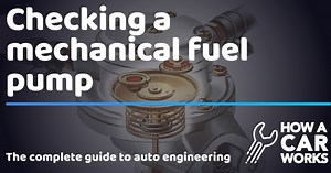 Checking a mechanical fuel pump