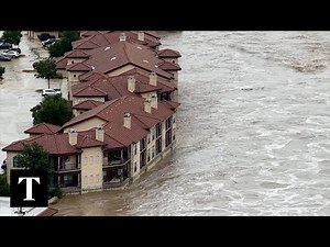 Drone Footage Shows Texas Flash Flooding