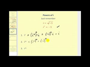 Complex Number Operations