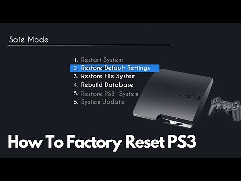 How To Factory Reset PS3