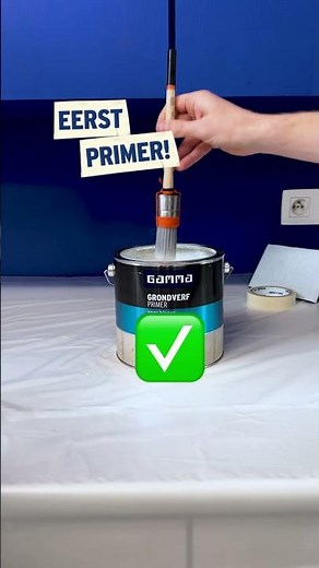 Easy lakverf-tip: Lakken zonder vlekken? Gebruik primer! #samenmetgamma | GAMMA België
