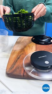 Over 20% off! New? Save an extra $10 w/ code HSN2025. Spin your favorite greens and fruit to create a clean, fresh mix with this Kitchen HQ USB Salad Spinner.綾 Restrictions apply. See offer. | HSN | Facebook