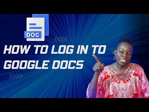 How to log in to Google docs