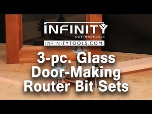 Intro to 3-pc. Glass Door-Making Router Bit Sets (91-526)