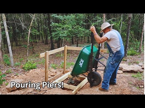 Setting Forms & Pouring Concrete Piers
