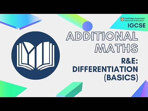 CIE IGCSE Additional Maths: Differentiation