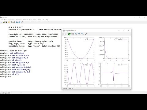 GNUPLOT TUTORIAL LEC 5- MULTIPLOT : Set of Plots to a Single Plot