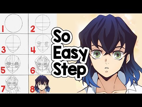 How To Draw Inosuke Hashibira Step by Step - Demon Slayer (Kimetsu no Yaiba)