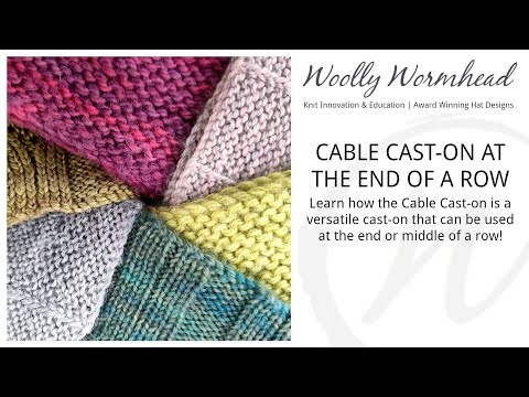 Cable Cast on at The End of Row