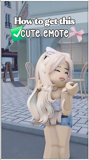 HOW TO GET CUTE EMOTE IN BERRY AVENUE 🤍🎀 #berryavenue #berryaveemotes #berryavecodes #roblox