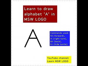 Alphabet A in MSW LOGO