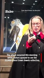 Protesters smash Crown Jewels with apple crumble at Tower of London