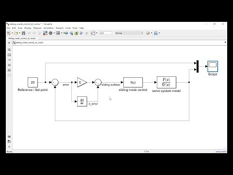 Simulink Matlab Sliding Mode Control of Servo Motor System