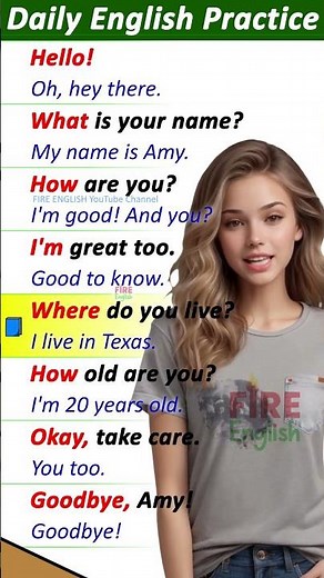 🔥100 English Conversation Practice for Beginners to advanced level / how to greet in English