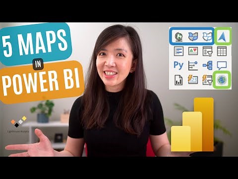 What's the difference amongst the 5 Maps Visualizations Power BI ? Complete Tutorial for Beginners