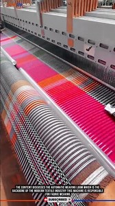 Innovation Automatic Weaving Loom: Fast, Efficient, High-Quality Fabric Production #tech