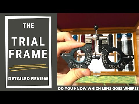 The Trial Frame | Trial Lens set | Spherical, Cylindrical and Prism Lenses | Sina Motallebi