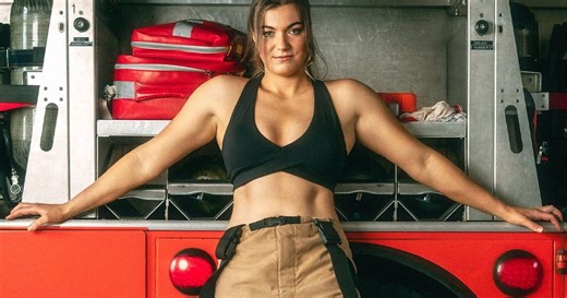 Female firefighter calendar raising funds for breast cancer research