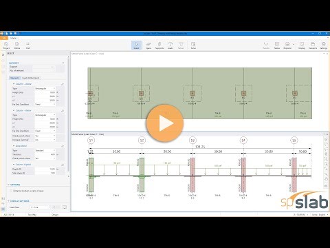 Create and Edit Concrete Slab Models in spSlab