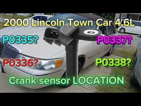 2000 Lincoln Town Car 4.6L crank sensor LOCATION