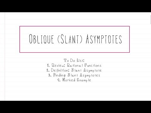 Algebra: A Guide to Understanding Slant Asymptotes