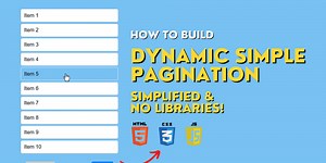 CREATE Dynamic Pagination in JUST 20 Minutes with HTML, CSS and JavaScript!