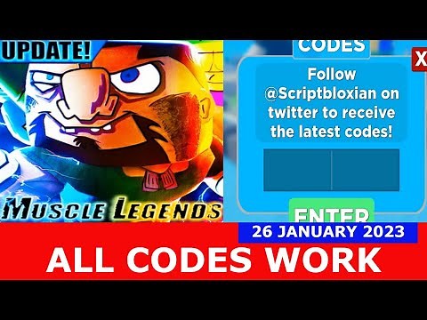 *ALL CODES WORK* Muscle Legends ROBLOX | January 26, 2023
