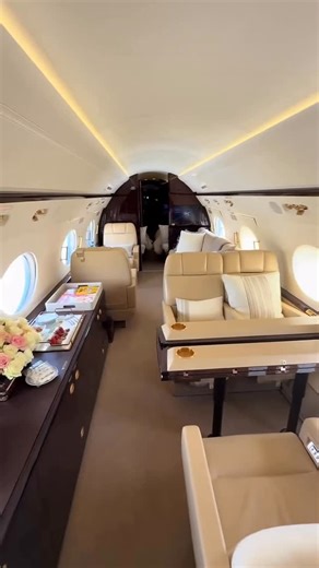 Private Jet Charter | Jetvice on Instagram: "✈️ Gulfstream G550: Long-Range Luxury, Tailored to You ✈️ Step inside the G550, one of the most trusted long-range private jets in the world. With seating for up to 14 passengers, multiple living zones, a full galley, and fully flat sleeping configuration, the cabin is designed for comfort on intercontinental missions. Large panoramic windows flood the interior with natural light, while advanced soundproofing keeps the cabin quiet and calm at 40,000 f