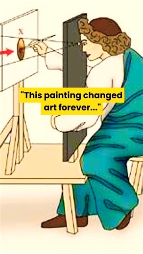 The world's first perspective painting by Leonardo Davinci #history #art