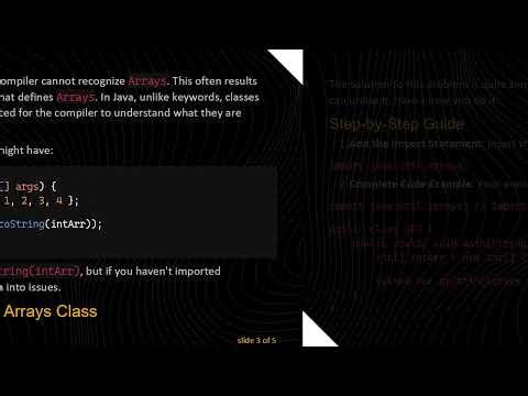 Resolving the Arrays.toString() Method Error in Java