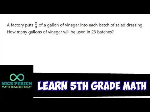 Learn 5th Grade Math - Another Word Problem About Multiplying a Fraction to a Whole Number
