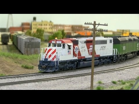 BN HO Scale Model Railroad Layout Train Journey