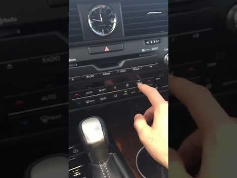 Lexus RX350 climate control tutorial