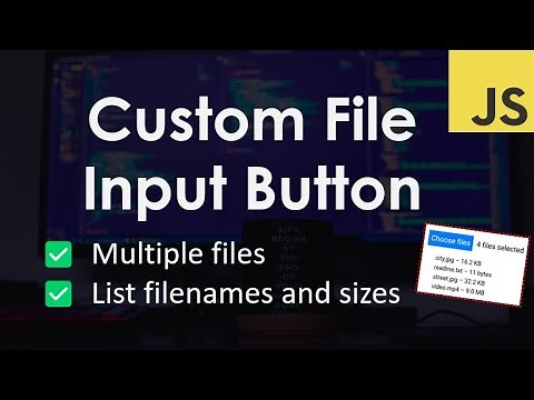 Custom File Input Button with File List | JavaScript Tutorial