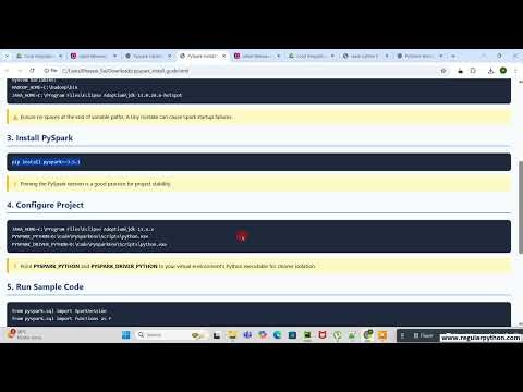 PySpark Installation Guide | Step by Step Setup with Java & Hadoop | Tutorial | In Telugu